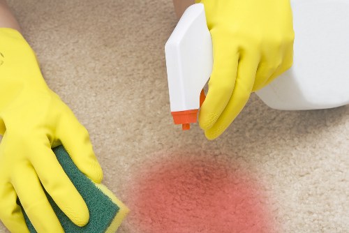 Professional home cleaners providing domestic cleaning in Canary Wharf apartment