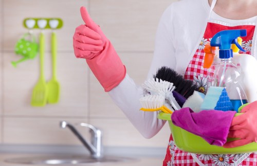 Waste handling and disposal compliance for cleaning service
