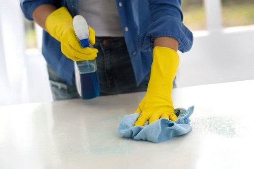 Recyclable cleaning materials and charity donation items prepared for reuse